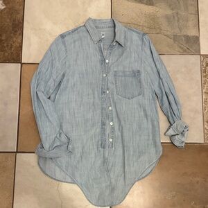 GAP Light Blue Denim Button-Down Shirt